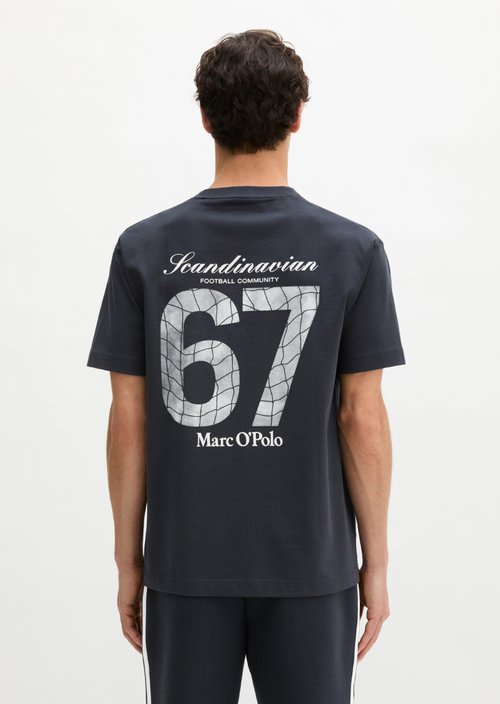 MOP Club '67 Football T-Shirt, Heavy Jersey, Oversize — Dark Navy