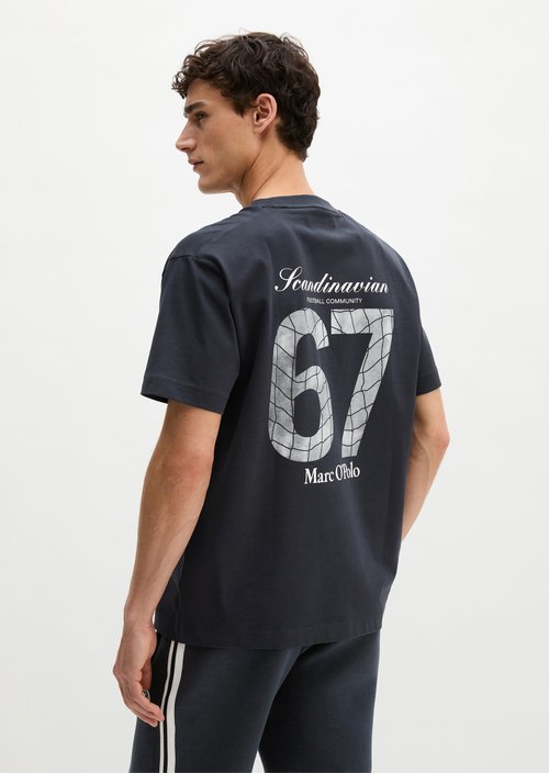 MOP Club '67 Football T-Shirt, Heavy Jersey, Oversize — Dark Navy