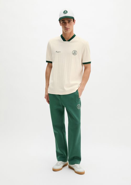 MOP Club '67 Football Tricot Shirt, Rib — White Cotton