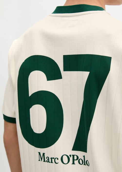 MOP Club '67 Football Tricot Shirt, Rib — White Cotton