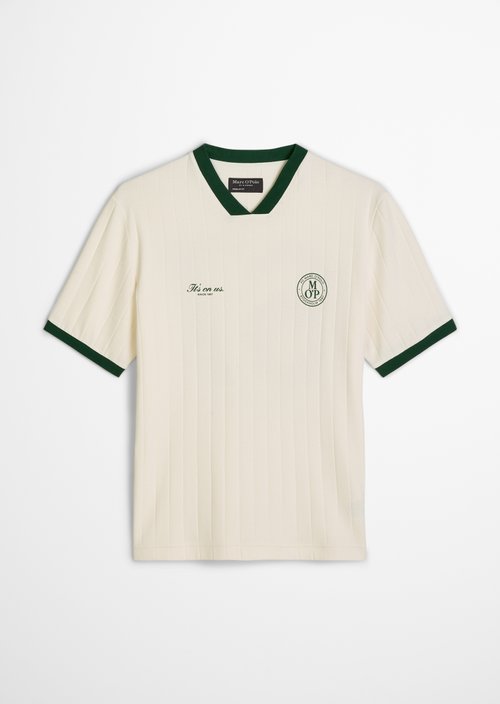 MOP Club '67 Football Tricot Shirt, Rib — White Cotton