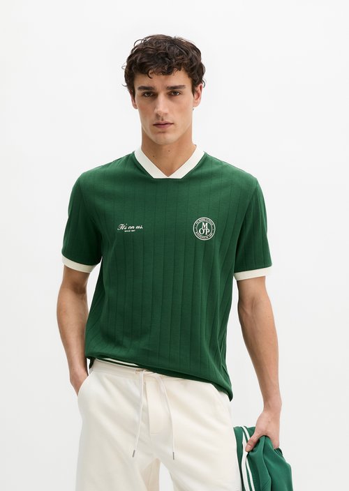 MOP Club '67 Football Tricot Shirt, Rib — Ivy Green