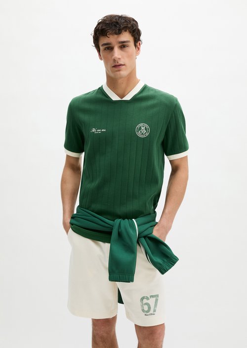 MOP Club '67 Football Tricot Shirt, Rib — Ivy Green