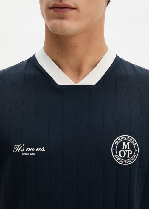 MOP Club '67 Football Tricot Shirt, Rib — Dark Navy