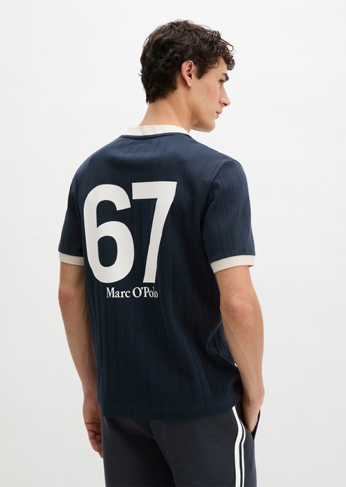 MOP Club '67 Football Tricot Shirt, Rib — Dark Navy