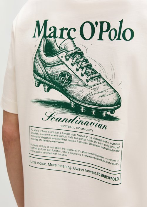 MOP Club '67 Football T-Shirt, Heavy Jersey, Oversize — White Cotton