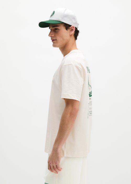 MOP Club '67 Football T-Shirt, Heavy Jersey, Oversize — White Cotton
