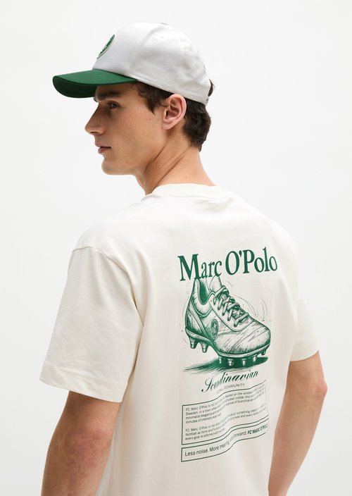 MOP Club '67 Football T-Shirt, Heavy Jersey, Oversize — White Cotton