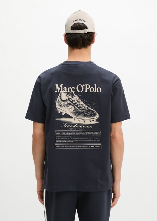 MOP Club '67 Football T-Shirt, Heavy Jersey, Oversize — Dark Navy