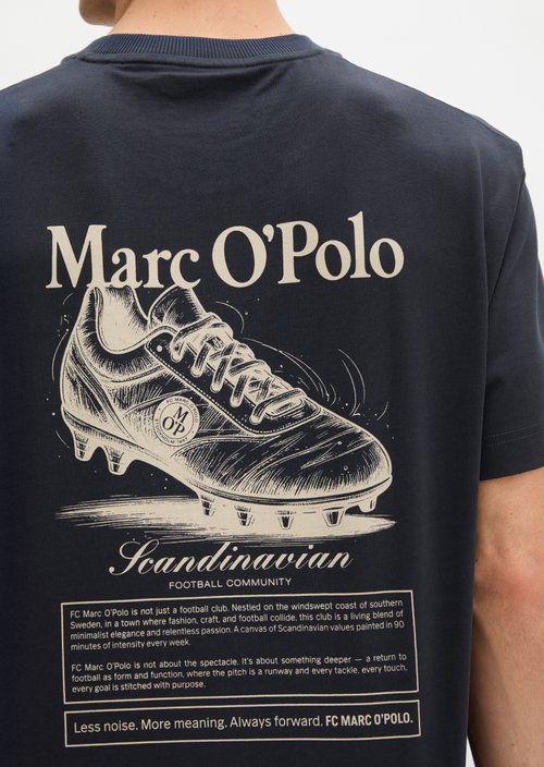 MOP Club '67 Football T-Shirt, Heavy Jersey, Oversize — Dark Navy