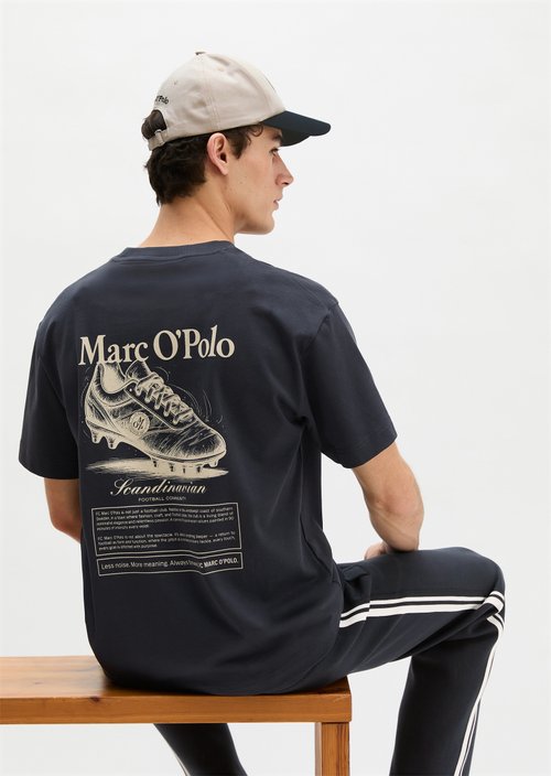 MOP Club '67 Football T-Shirt, Heavy Jersey, Oversize — Dark Navy