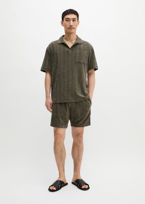 DfC polo shirt loose — Saddle Gray