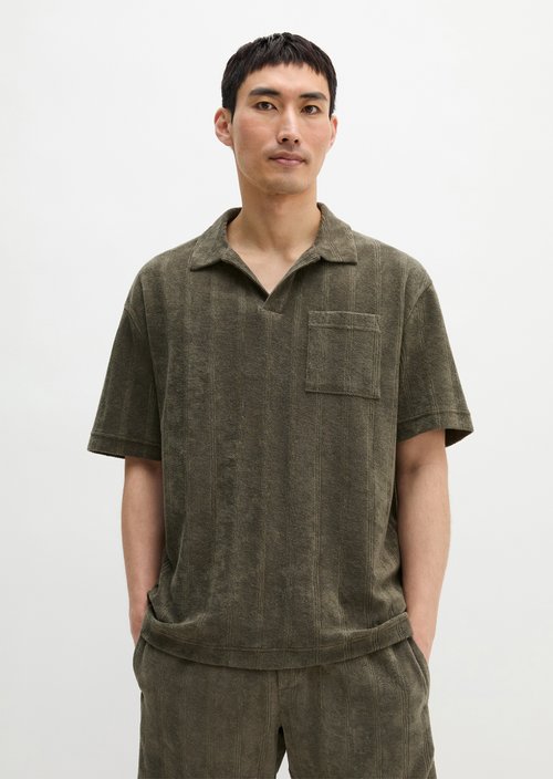 DfC polo shirt loose — Saddle Gray