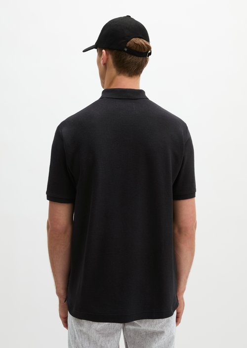 Regular polo shirt — Black