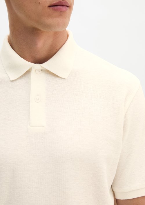 Regular polo shirt — Silky White