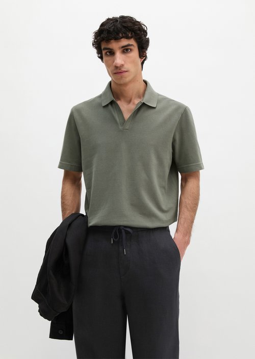 Piqué regular polo shirt — Saddle Gray