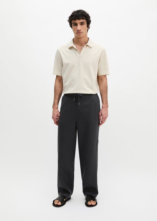 Piqué regular polo shirt — Grey Silk