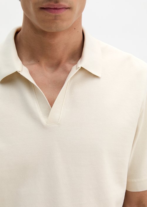 Piqué regular polo shirt — Grey Silk