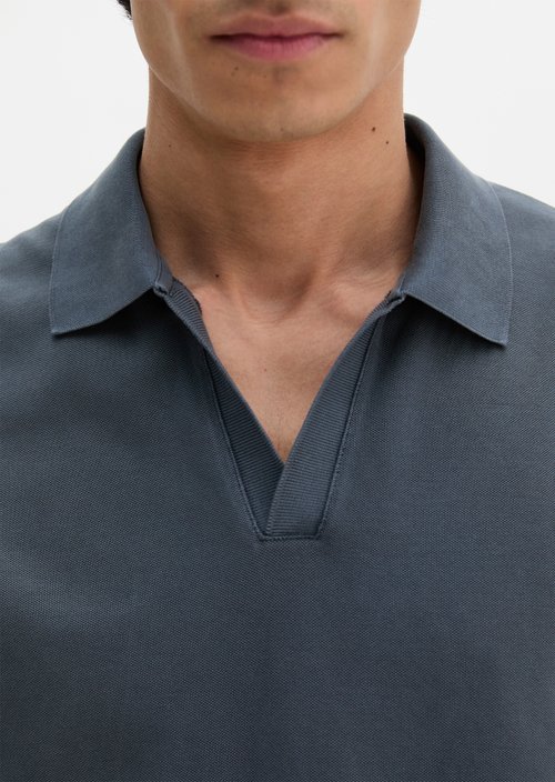 Piqué regular polo shirt — Dark Navy