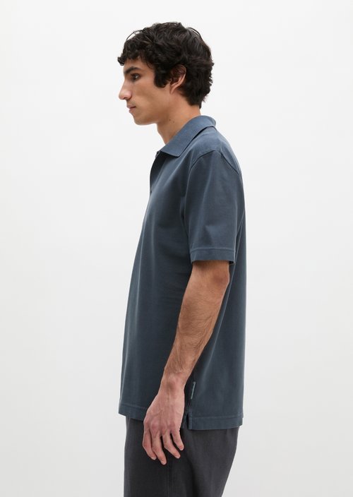 Piqué regular polo shirt — Dark Navy