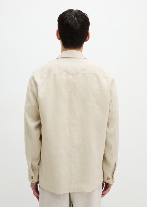 Overshirt in jacket style — Grey Silk