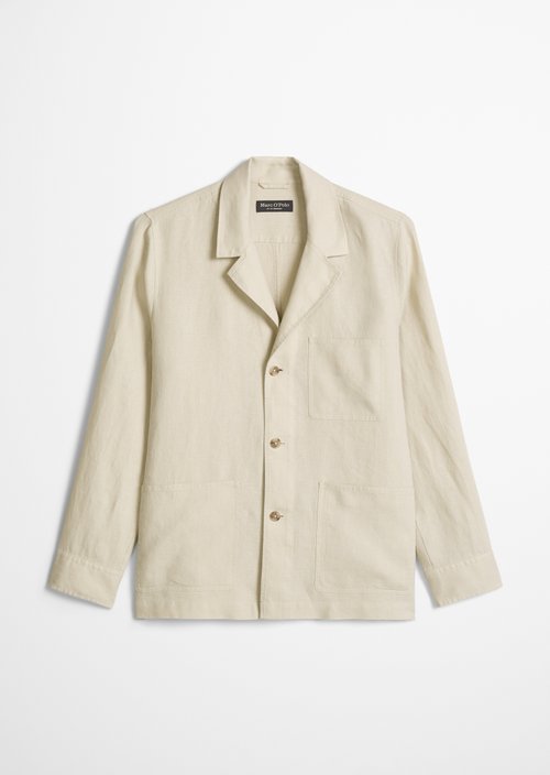 Overshirt in jacket style — Grey Silk
