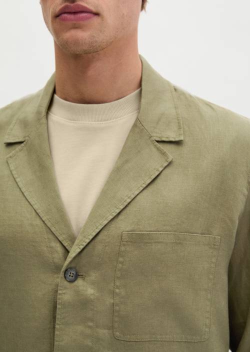 Overshirt in jacket style Fresh Seaweed in detail view