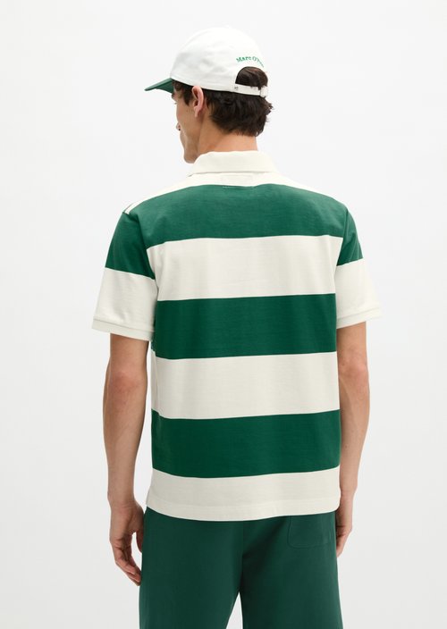 MOP Club '67 Football Tricot Polo, Heavy Jersey — Dark Green