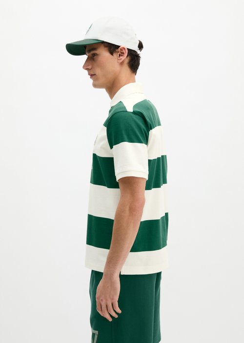 MOP Club '67 Football Tricot Polo, Heavy Jersey — Dark Green