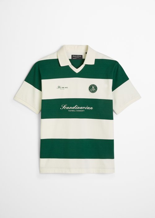 MOP Club '67 Football Tricot Polo, Heavy Jersey — Dark Green