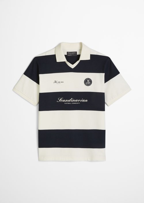 MOP Club '67 Football Tricot Polo, Heavy Jersey — Dark Blue