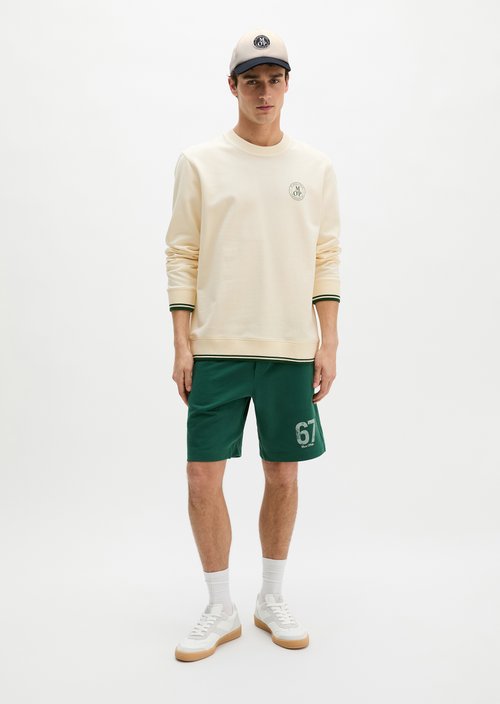 MOP Club '67 Football Sweater — White Cotton