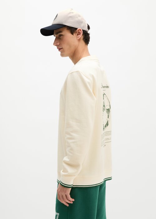 MOP Club '67 Football Sweater — White Cotton