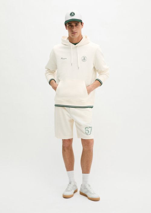 MOP Club '67 Football Hoodie — White Cotton