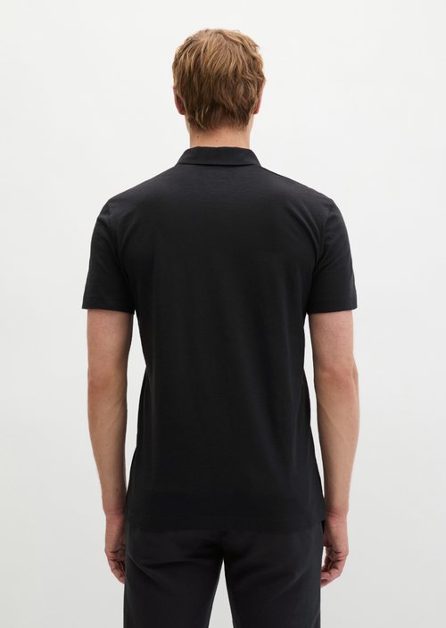 Polo shirt jersey slim — Black