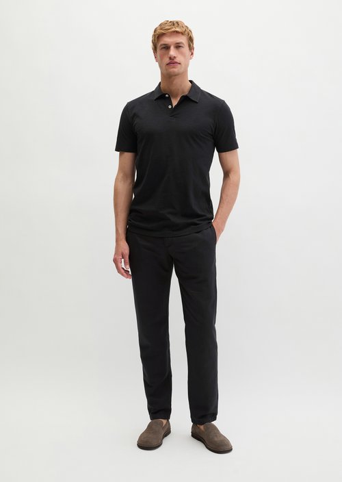 Polo shirt jersey slim — Black
