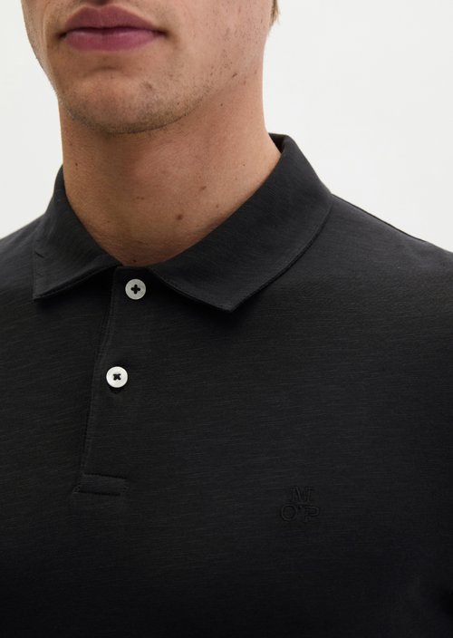 Polo shirt jersey slim — Black