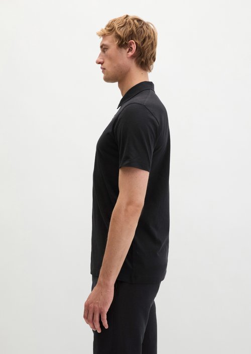 Polo shirt jersey slim — Black