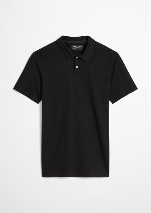 Polo shirt jersey slim — Black