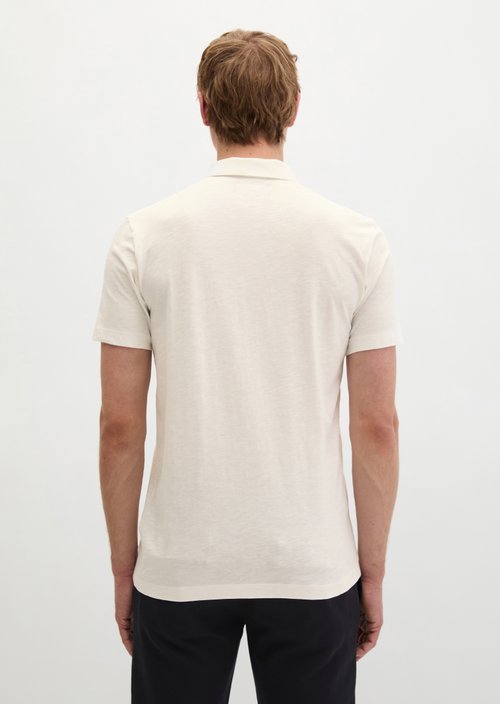 Polo shirt jersey slim — Silky White