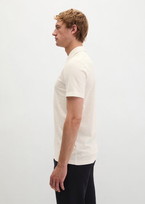 Polo shirt jersey slim — Silky White