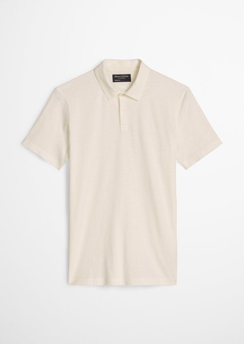 Polo shirt jersey slim — Silky White
