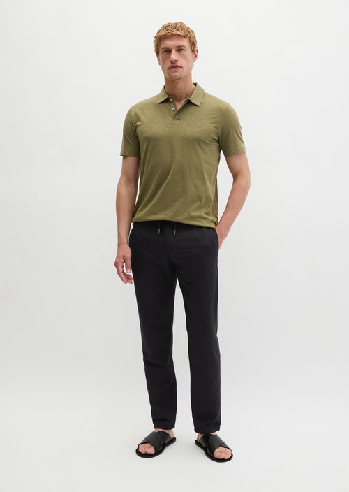 Polo shirt jersey slim — Fresh Seaweed