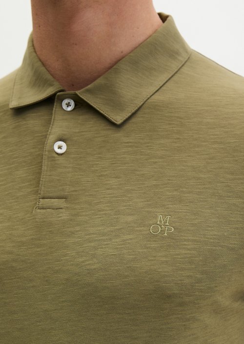 Polo shirt jersey slim — Fresh Seaweed
