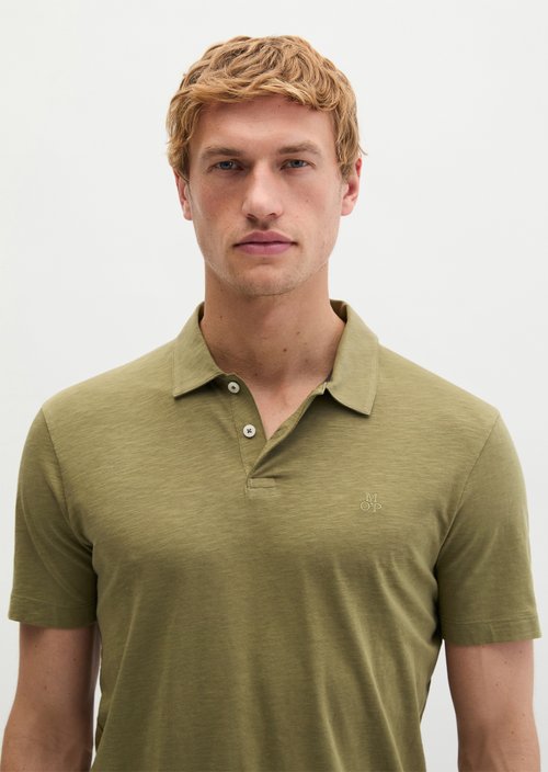 Polo shirt jersey slim — Fresh Seaweed