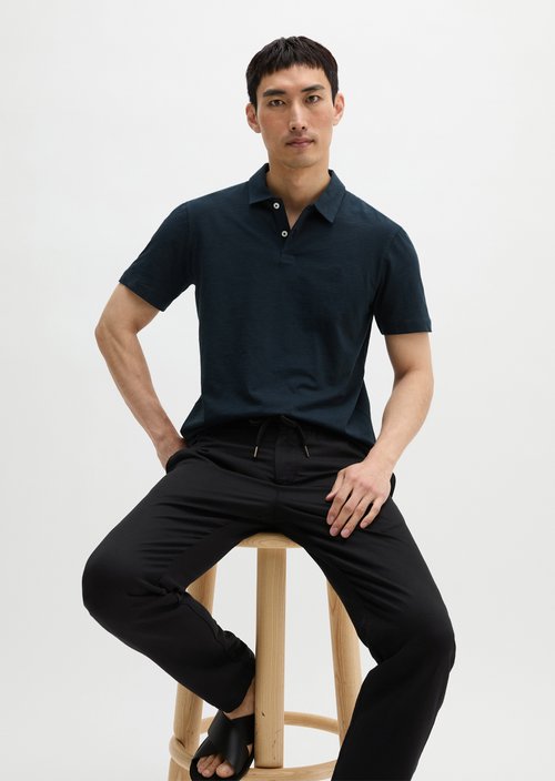 Polo shirt jersey slim — Dark Navy
