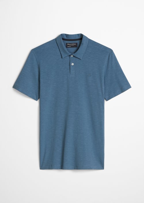 Polo shirt jersey slim — Stormy Blue