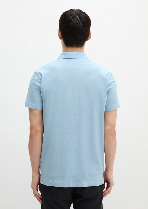 Polo shirt jersey slim — Dusted Blue