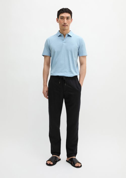 Polo shirt jersey slim — Dusted Blue