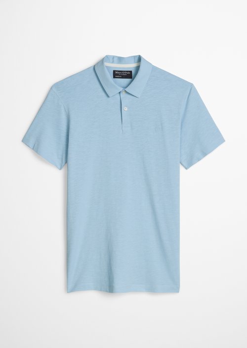 Polo shirt jersey slim — Dusted Blue